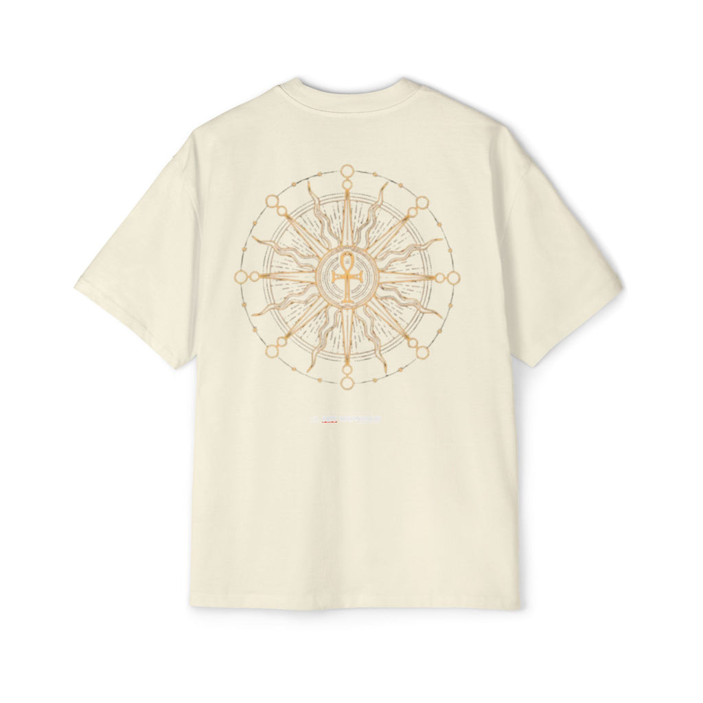 The Hit Wonder Oversized Tee — Nautical Compass Mandala Backprint