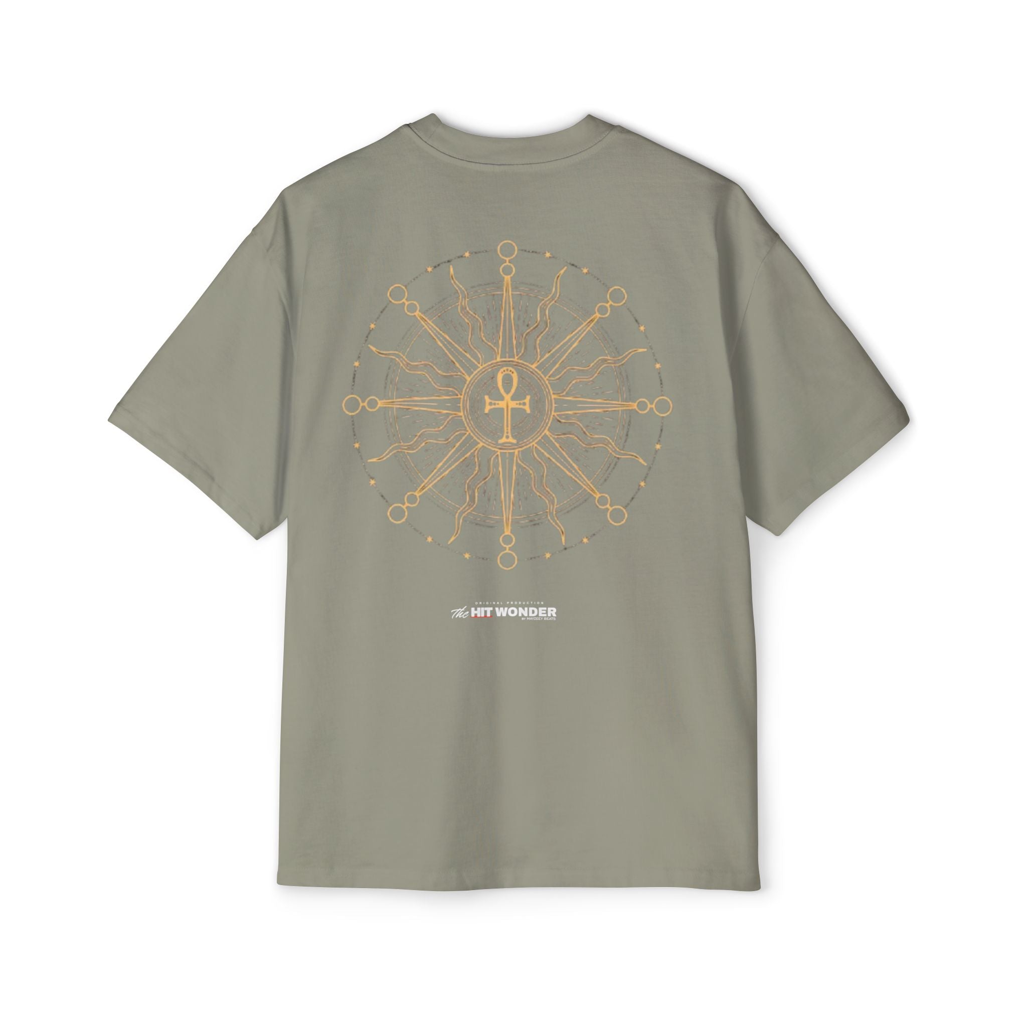 The Hit Wonder Oversized Tee — Nautical Compass Mandala Backprint