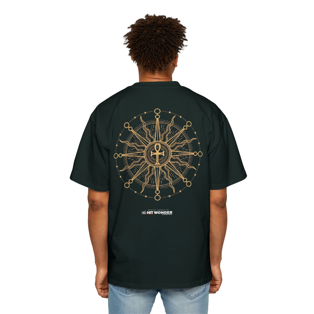 The Hit Wonder Oversized Tee — Nautical Compass Mandala Backprint