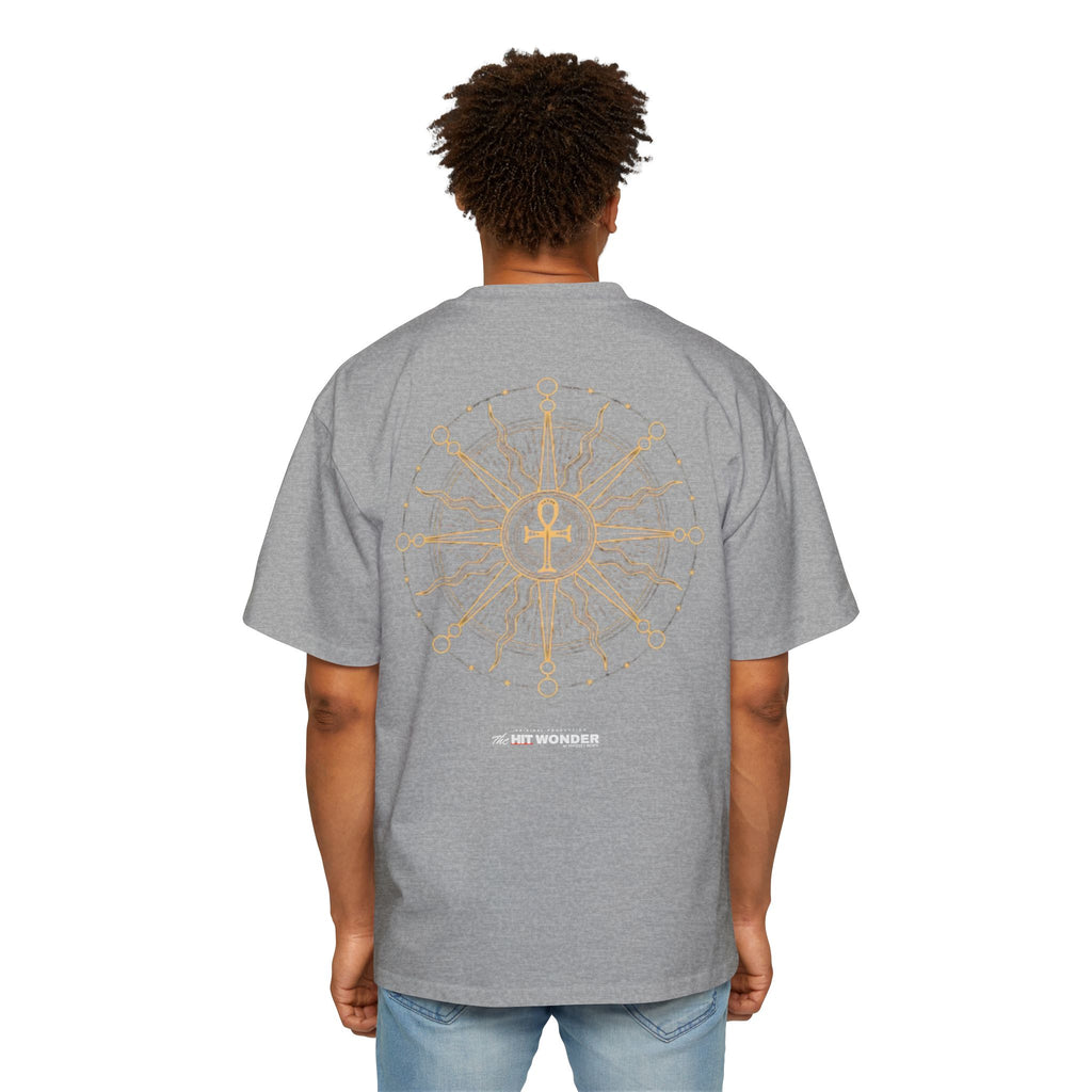The Hit Wonder Oversized Tee — Nautical Compass Mandala Backprint