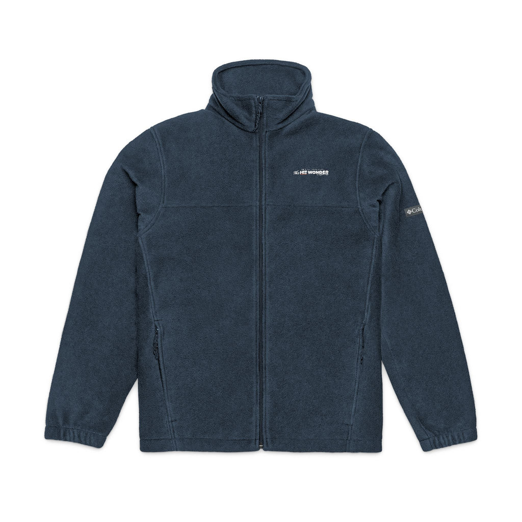 Embroidered Columbia Fleece Jacket —  The Hit Wonder globe logo Tee