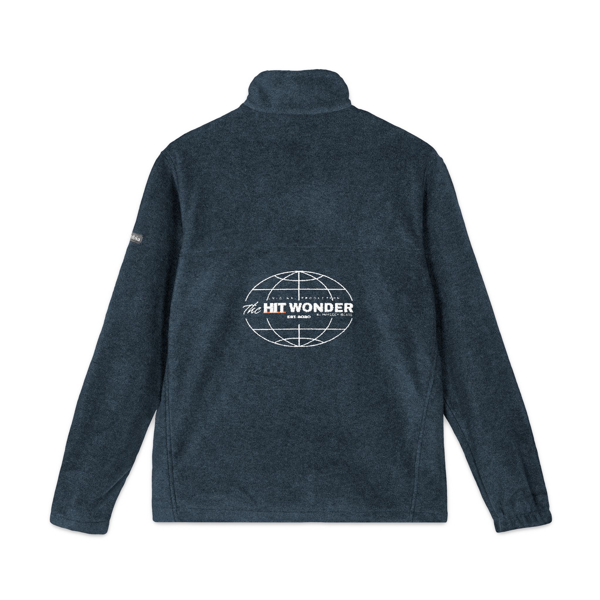 Embroidered Columbia Fleece Jacket —  The Hit Wonder globe logo Tee