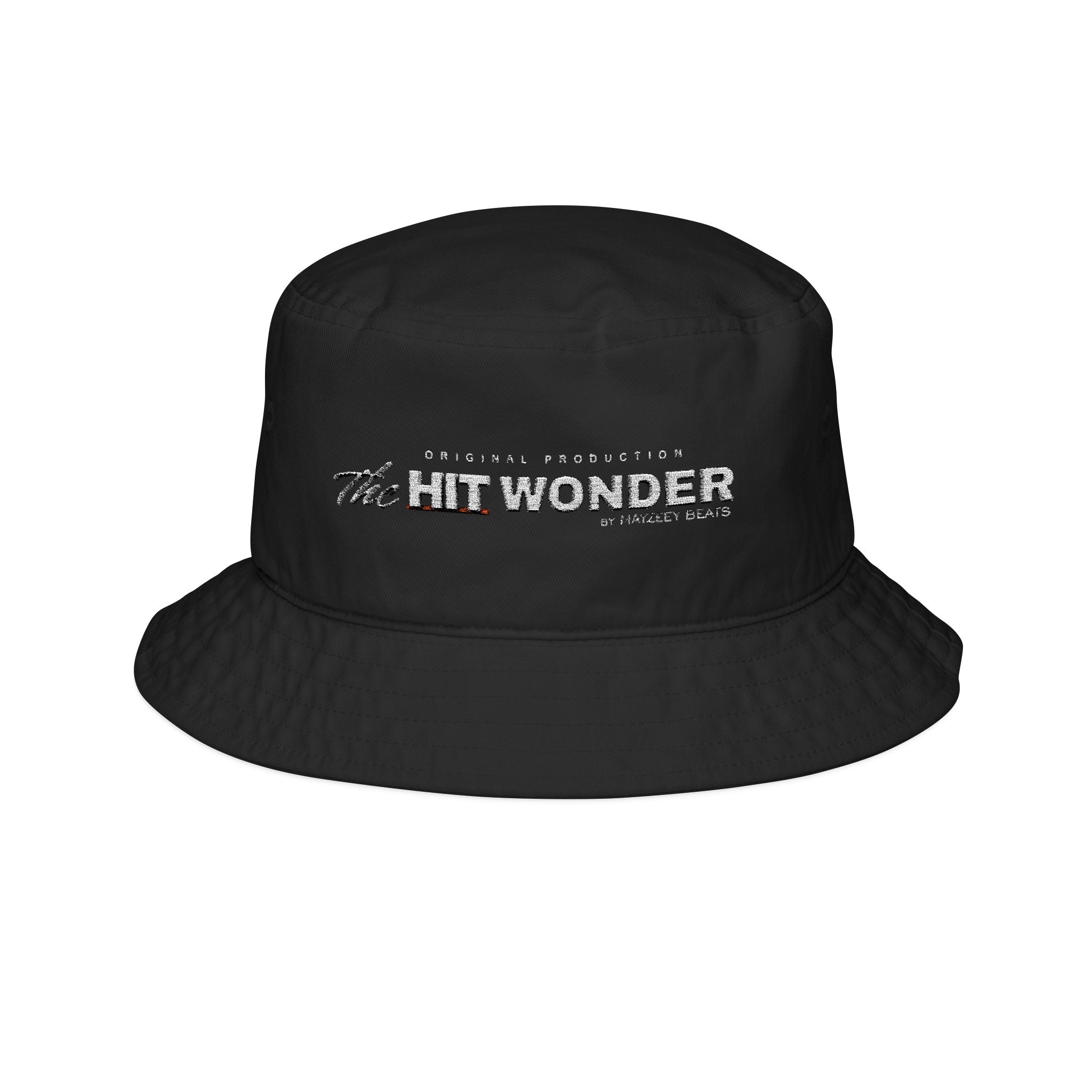 The Hit Wonder Embroidered Bucket Hat — Retro Music Logo Hat