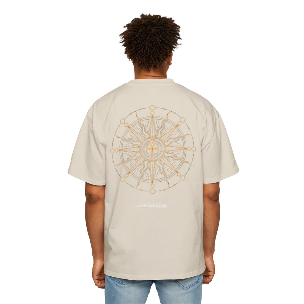 The Hit Wonder Oversized Tee — Nautical Compass Mandala Backprint