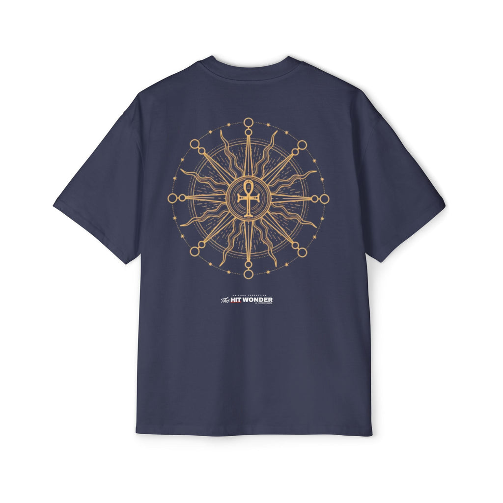 The Hit Wonder Oversized Tee — Nautical Compass Mandala Backprint