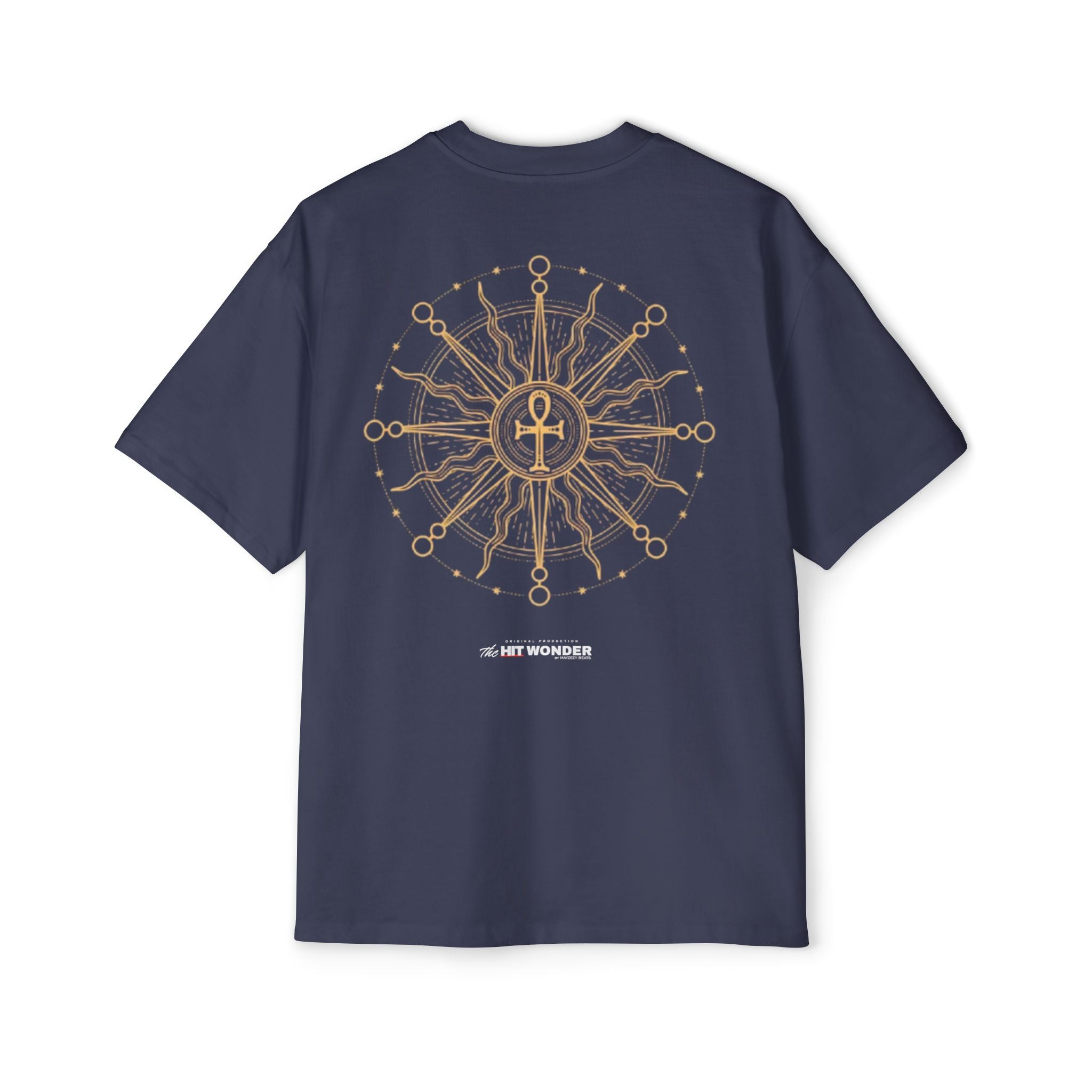 The Hit Wonder Oversized Tee — Nautical Compass Mandala Backprint