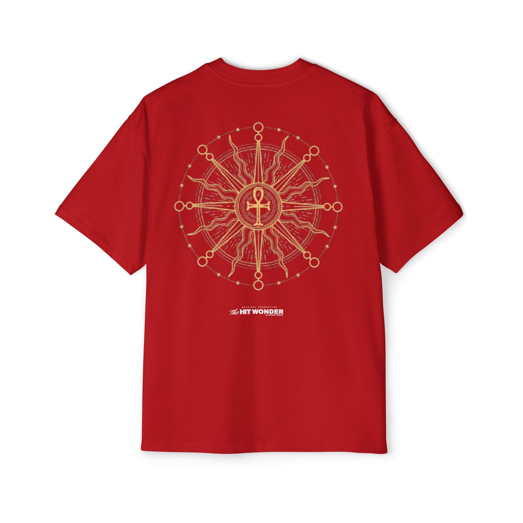 The Hit Wonder Oversized Tee — Nautical Compass Mandala Backprint