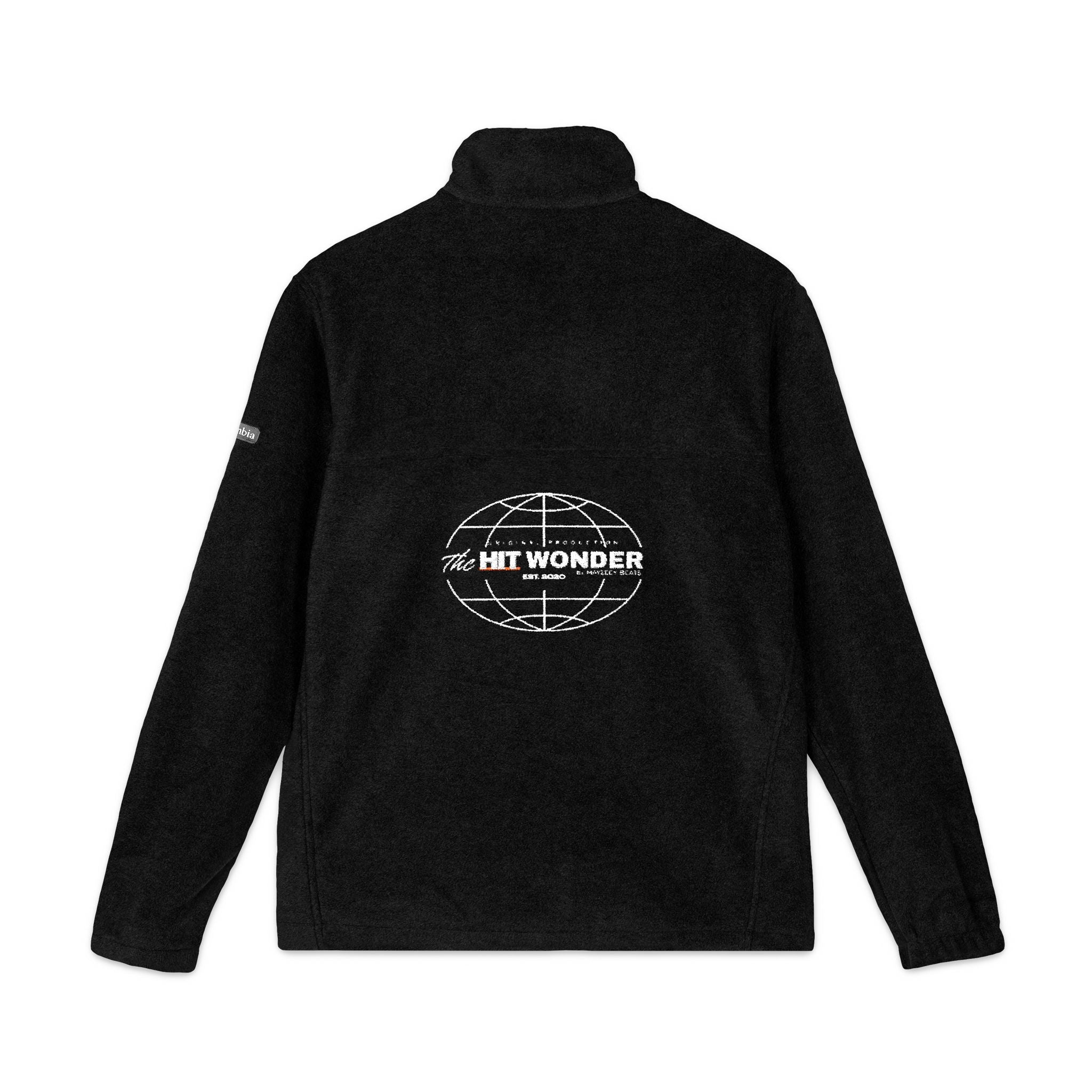 Embroidered Columbia Fleece Jacket —  The Hit Wonder globe logo Tee