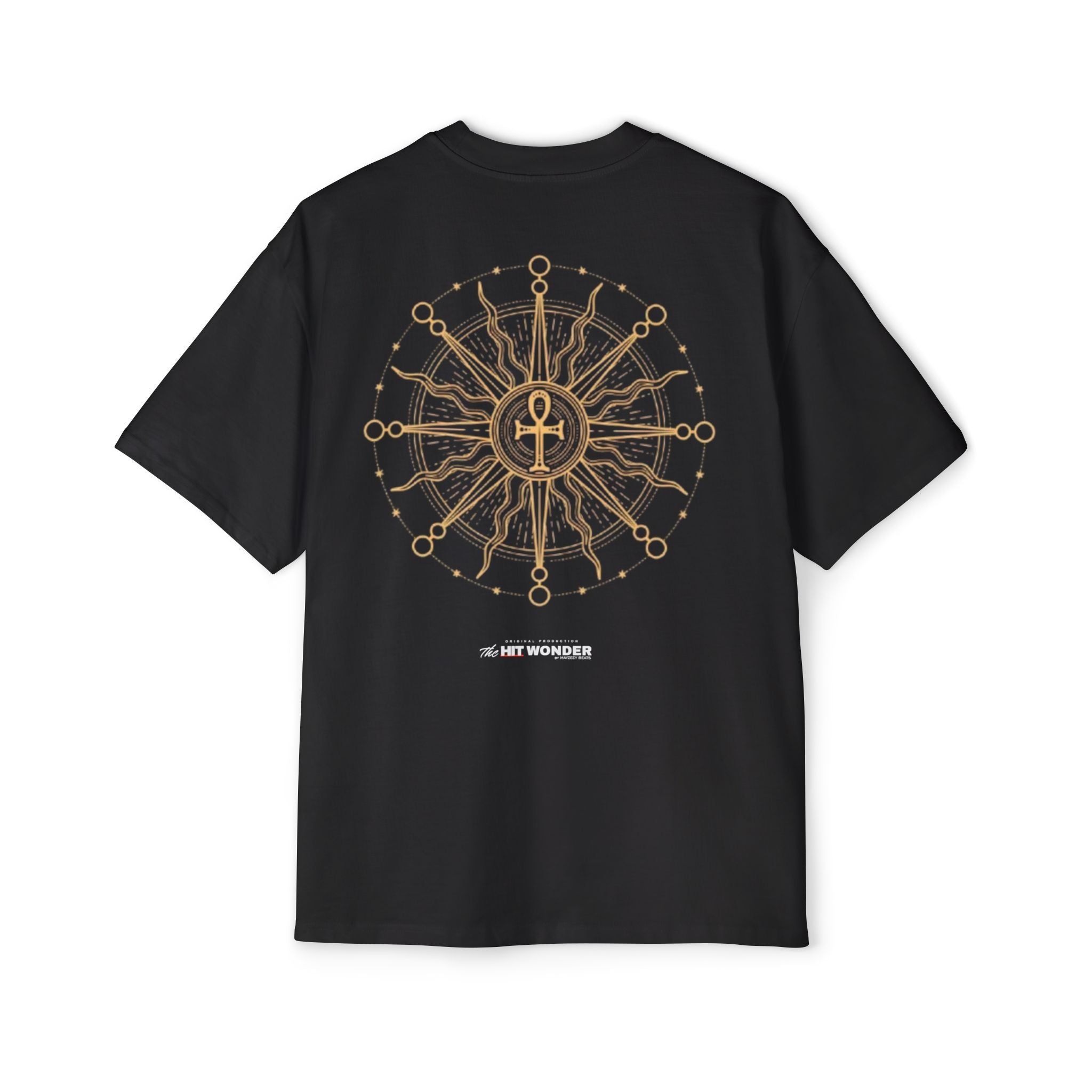 The Hit Wonder Oversized Tee — Nautical Compass Mandala Backprint