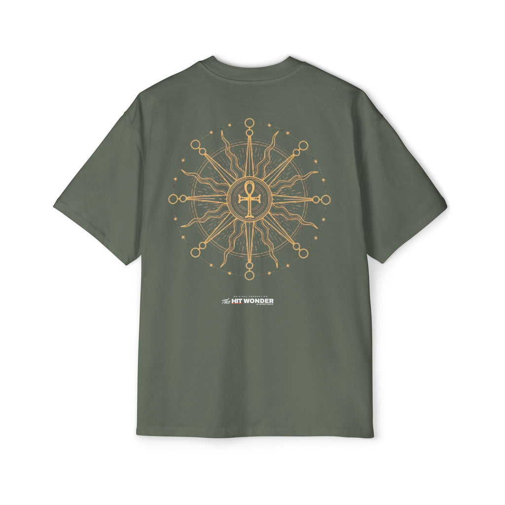 The Hit Wonder Oversized Tee — Nautical Compass Mandala Backprint