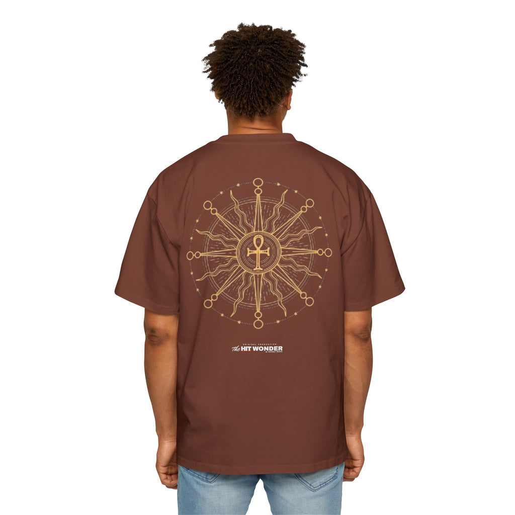 The Hit Wonder Oversized Tee — Nautical Compass Mandala Backprint