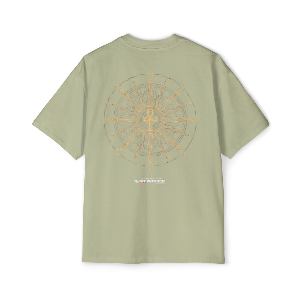 The Hit Wonder Oversized Tee — Nautical Compass Mandala Backprint