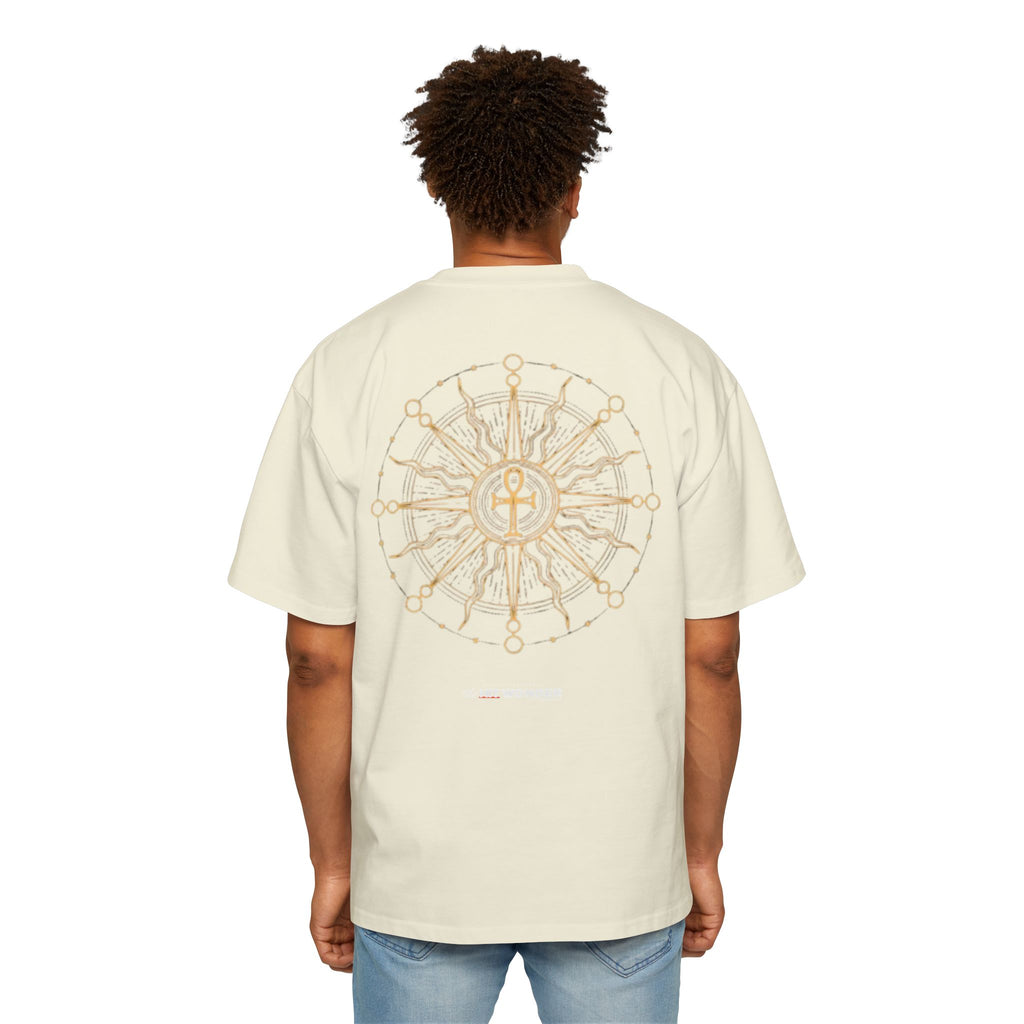 The Hit Wonder Oversized Tee — Nautical Compass Mandala Backprint