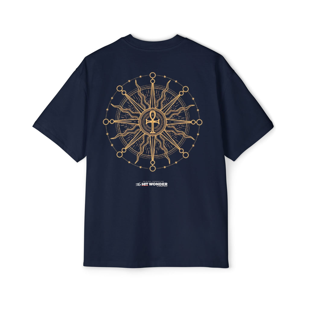 The Hit Wonder Oversized Tee — Nautical Compass Mandala Backprint