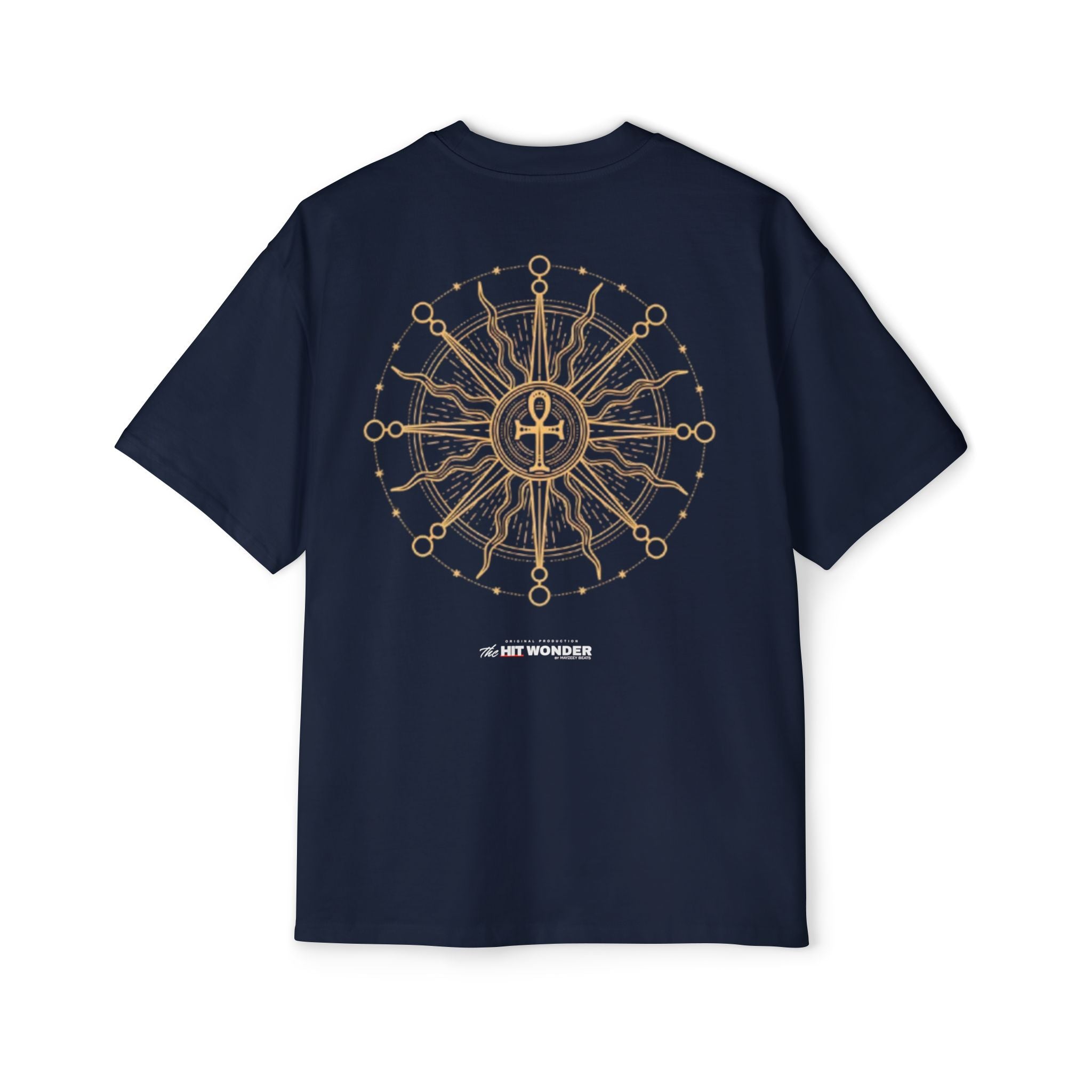 The Hit Wonder Oversized Tee — Nautical Compass Mandala Backprint