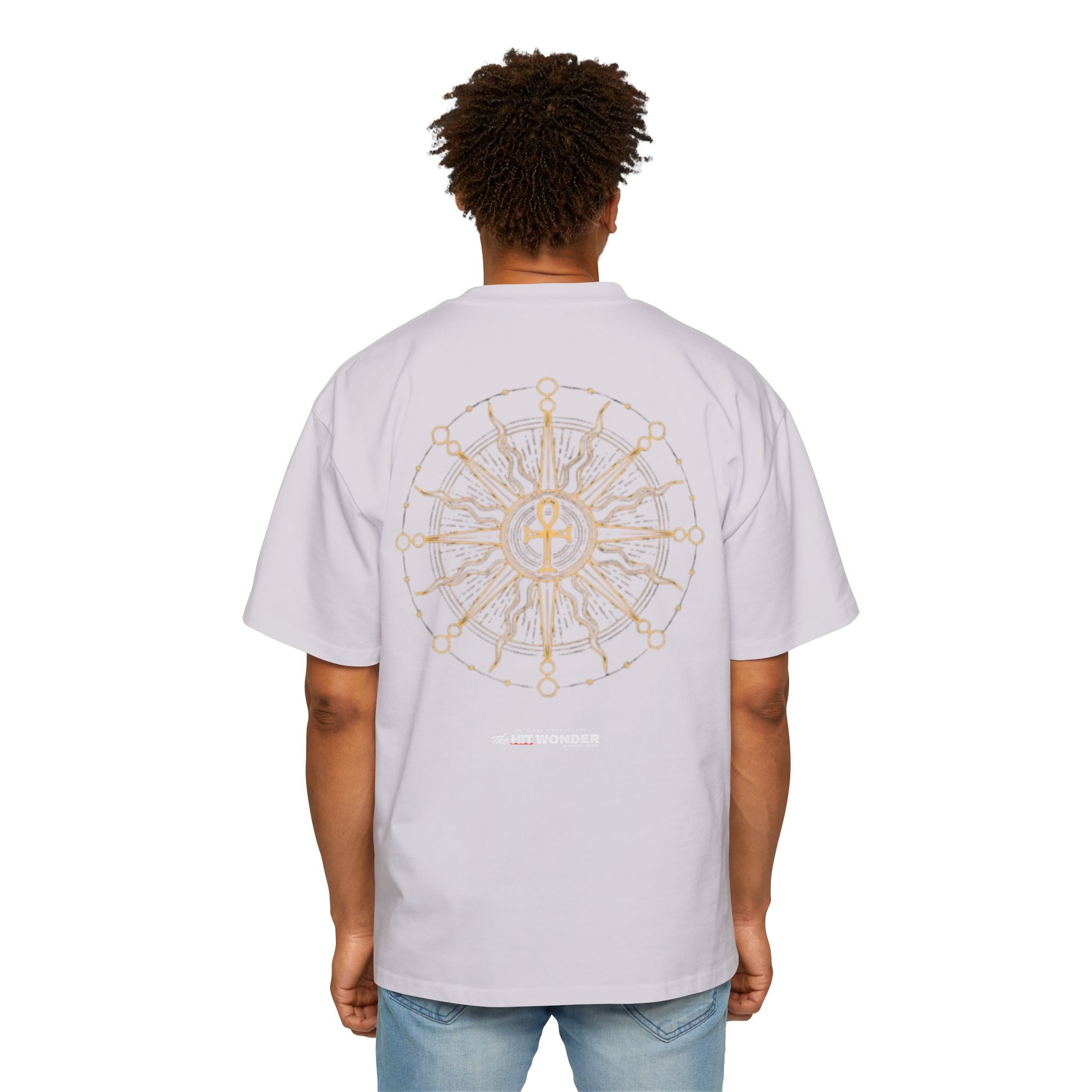 The Hit Wonder Oversized Tee — Nautical Compass Mandala Backprint