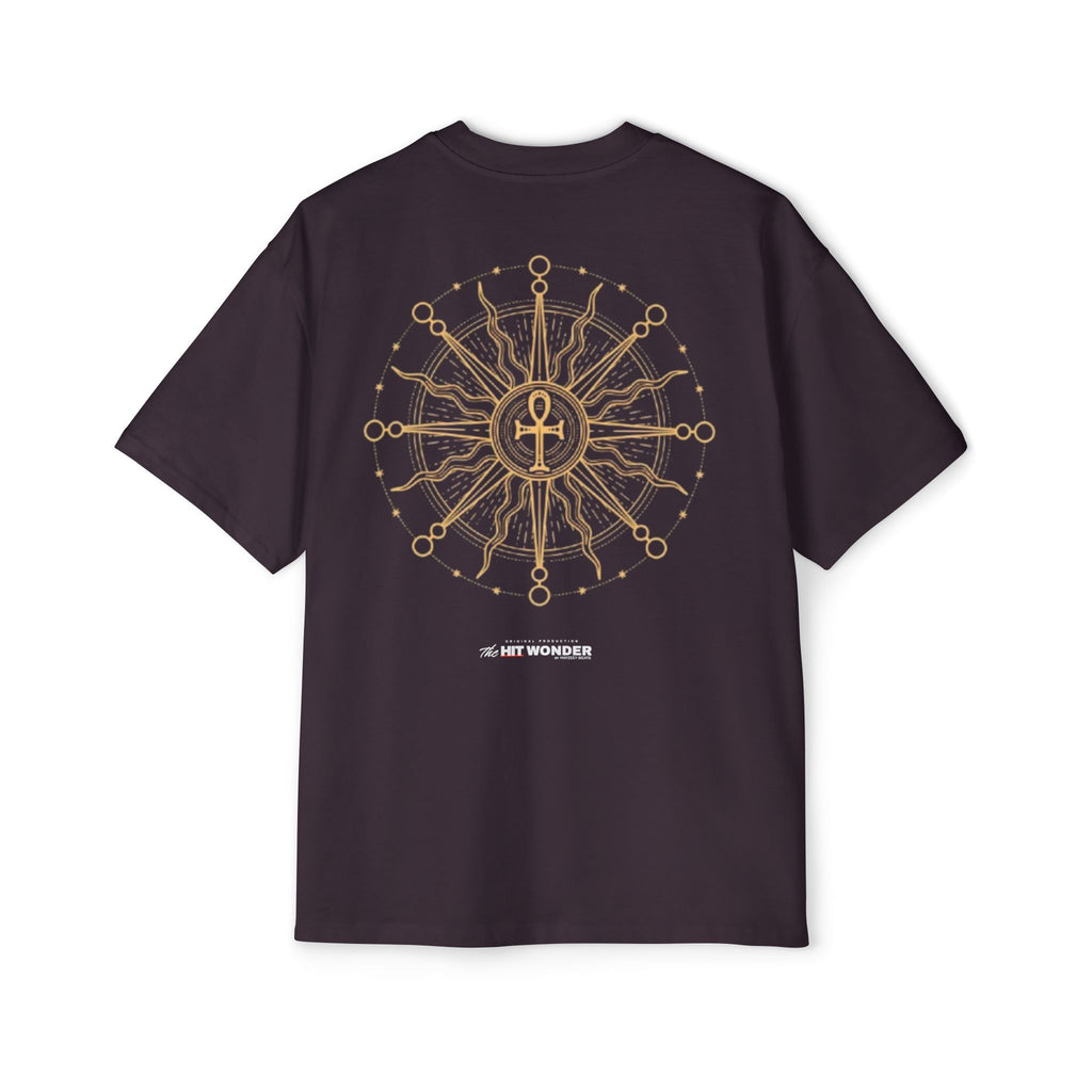 The Hit Wonder Oversized Tee — Nautical Compass Mandala Backprint