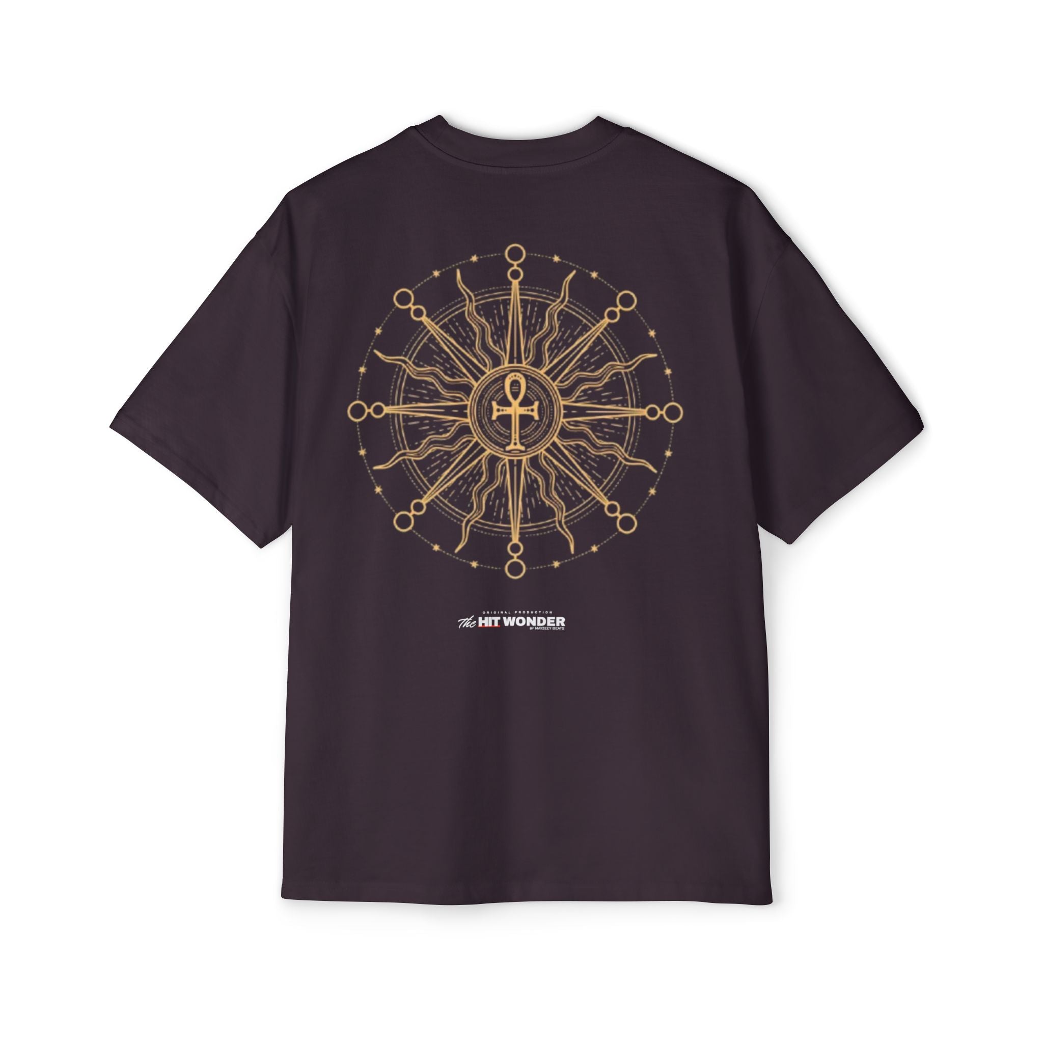 The Hit Wonder Oversized Tee — Nautical Compass Mandala Backprint