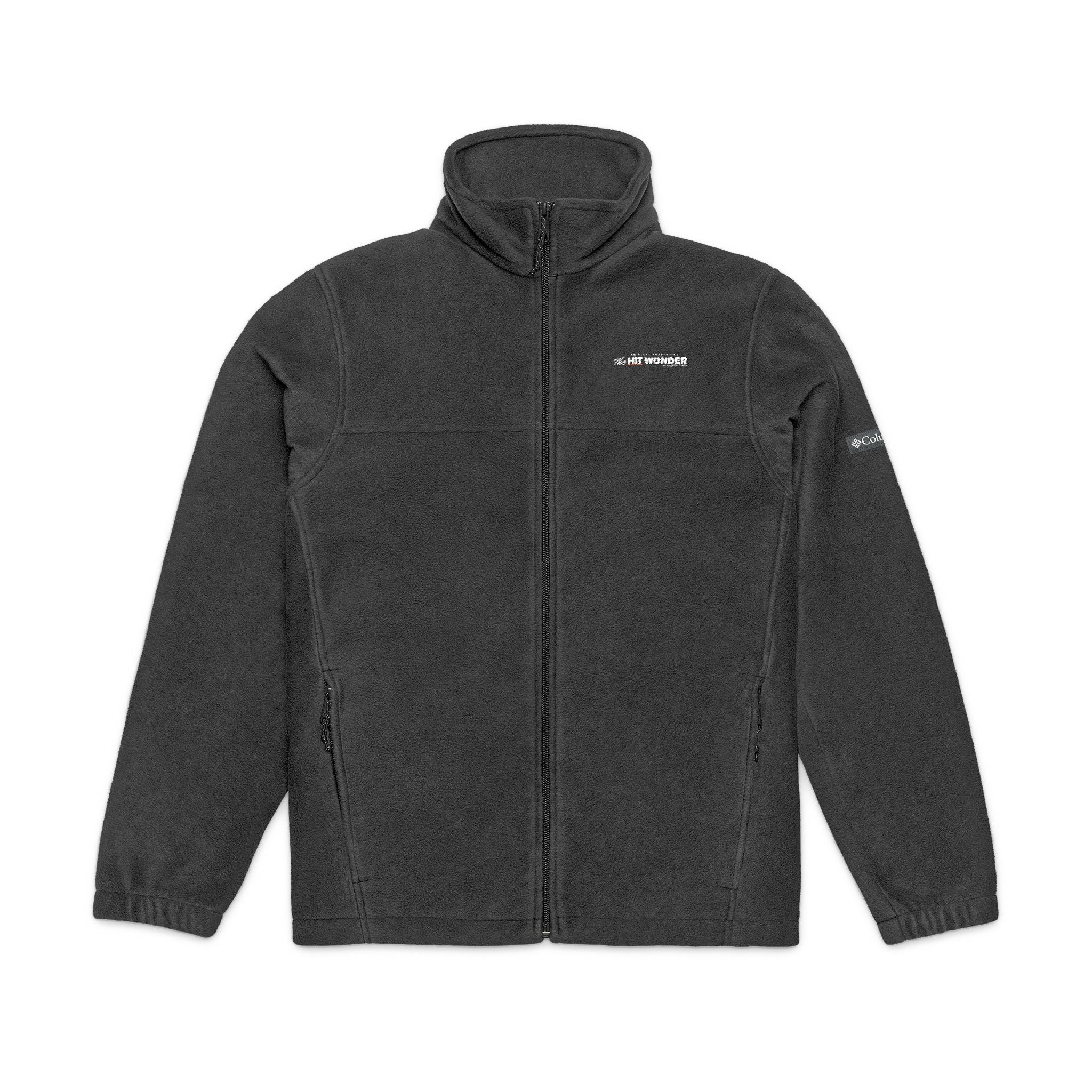 Embroidered Columbia Fleece Jacket —  The Hit Wonder globe logo Tee