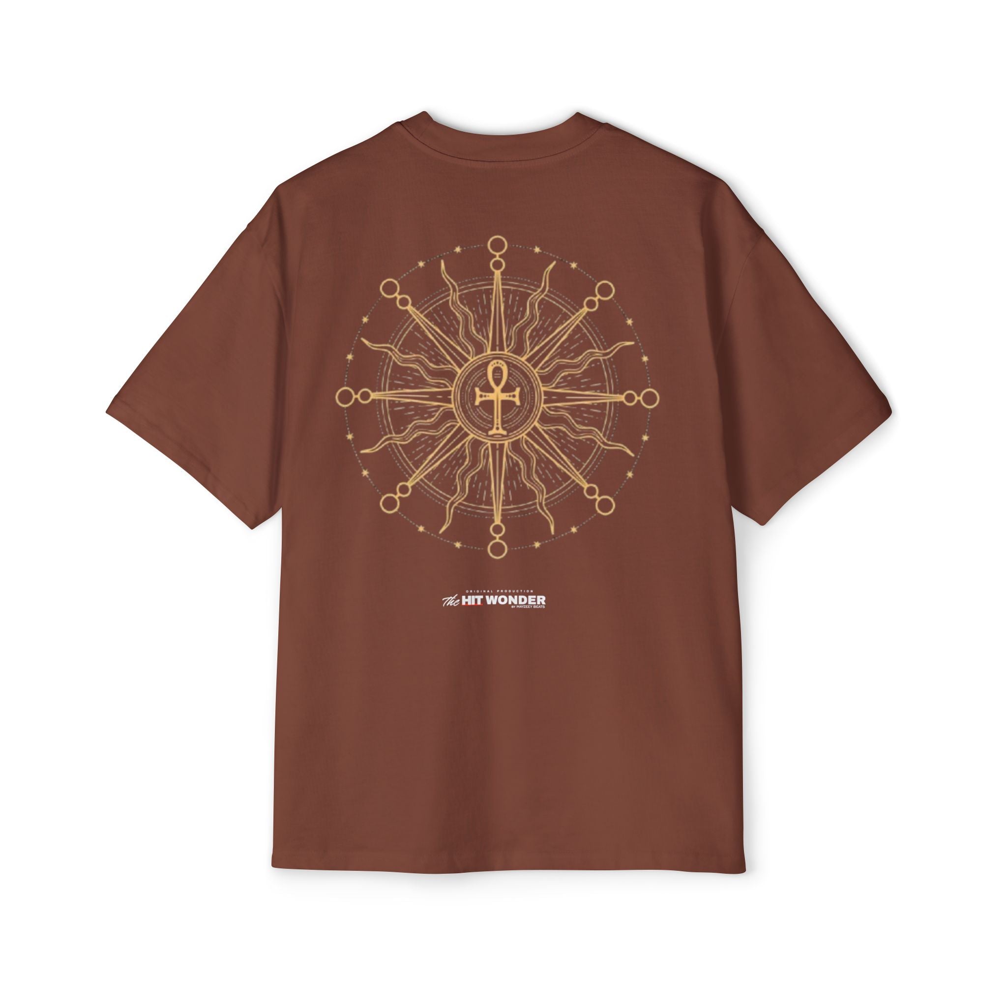 The Hit Wonder Oversized Tee — Nautical Compass Mandala Backprint