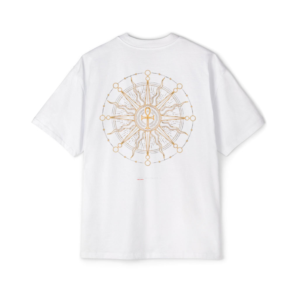 The Hit Wonder Oversized Tee — Nautical Compass Mandala Backprint