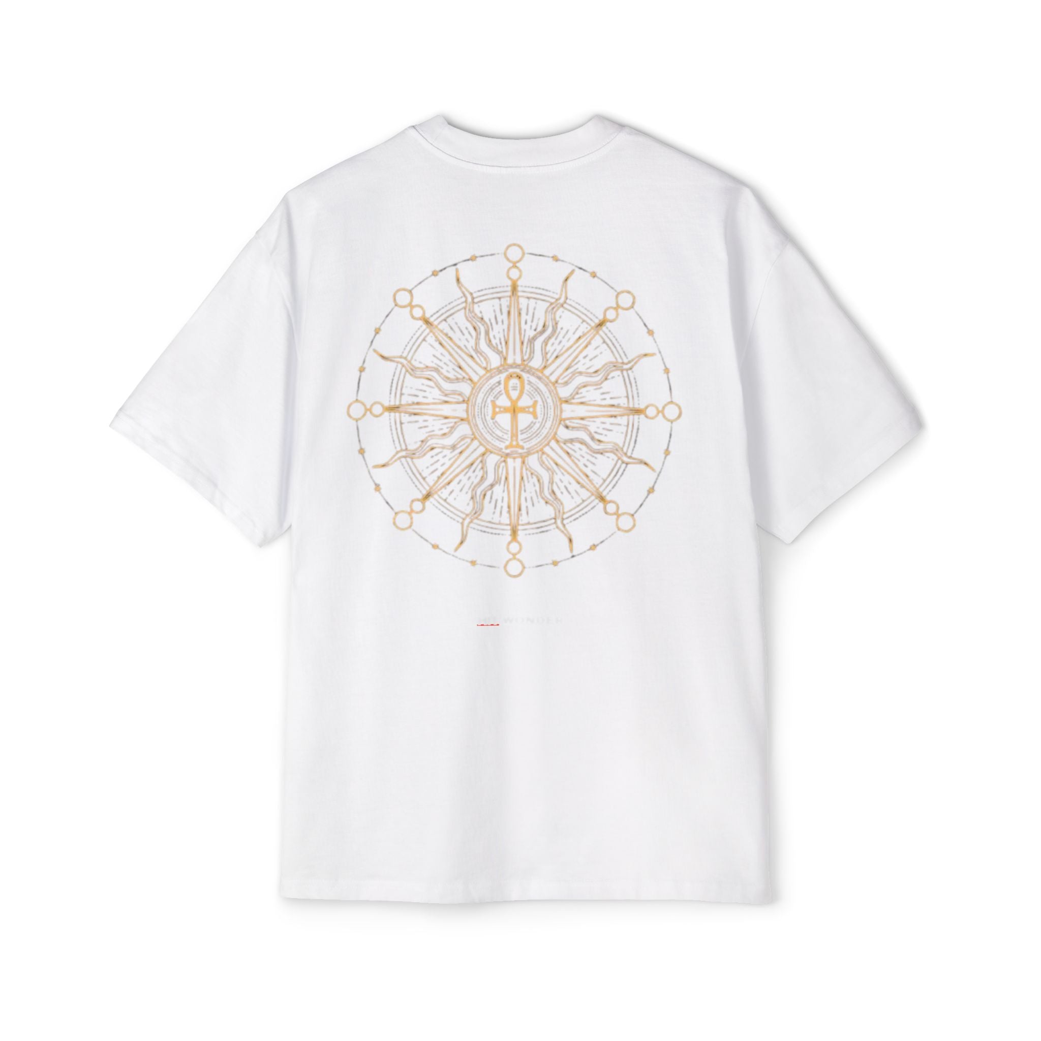 The Hit Wonder Oversized Tee — Nautical Compass Mandala Backprint