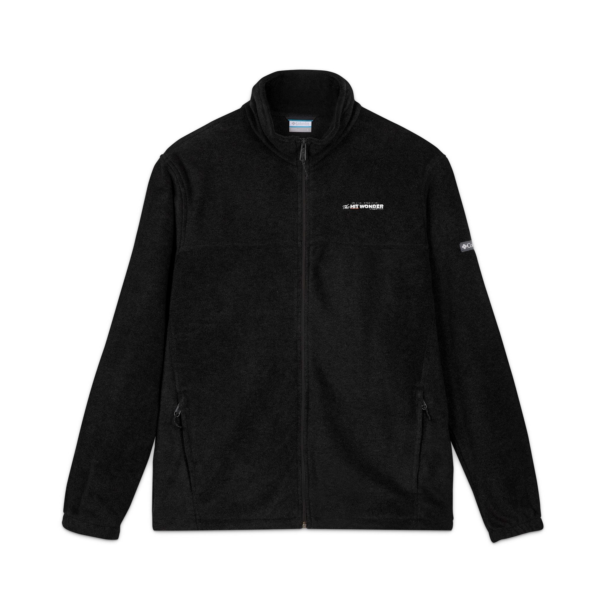 Embroidered Columbia Fleece Jacket —  The Hit Wonder globe logo Tee