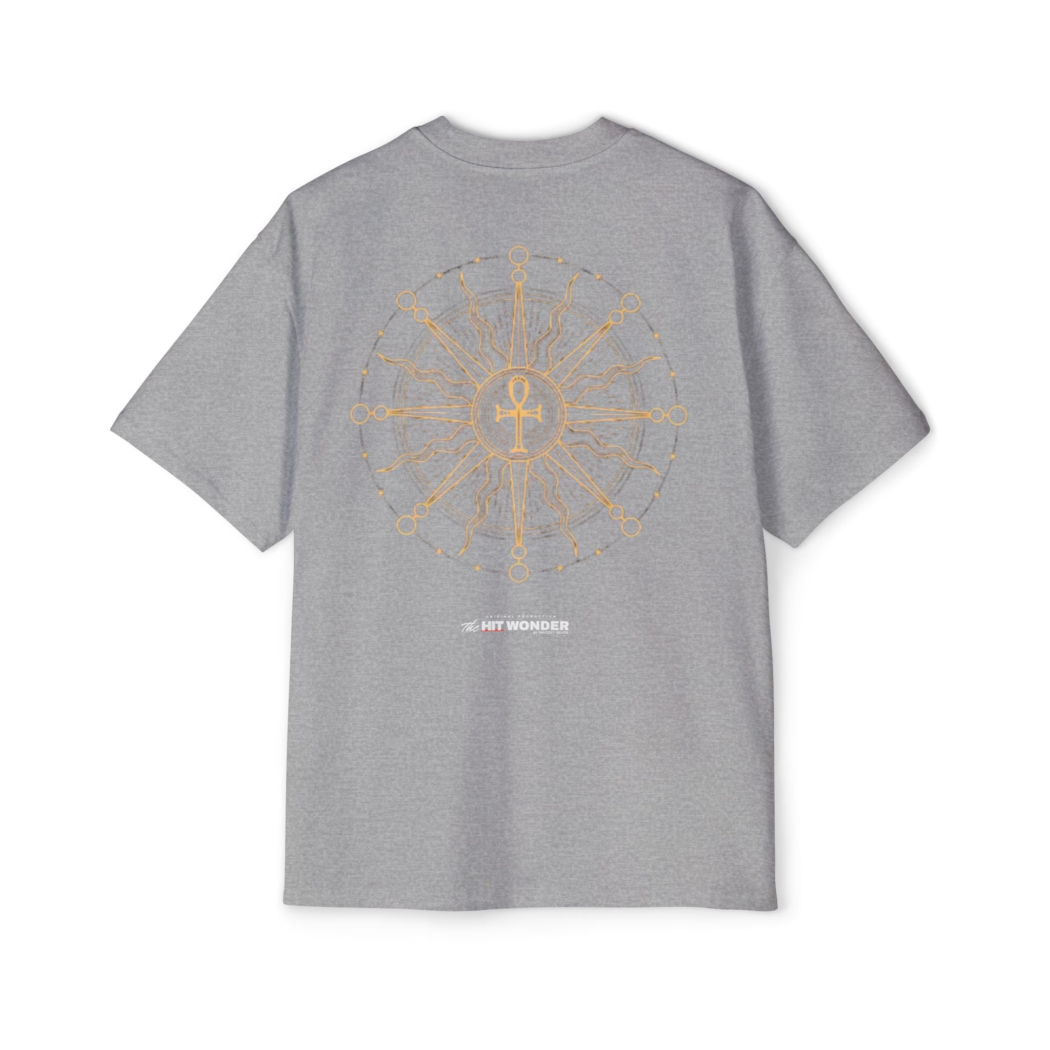 The Hit Wonder Oversized Tee — Nautical Compass Mandala Backprint