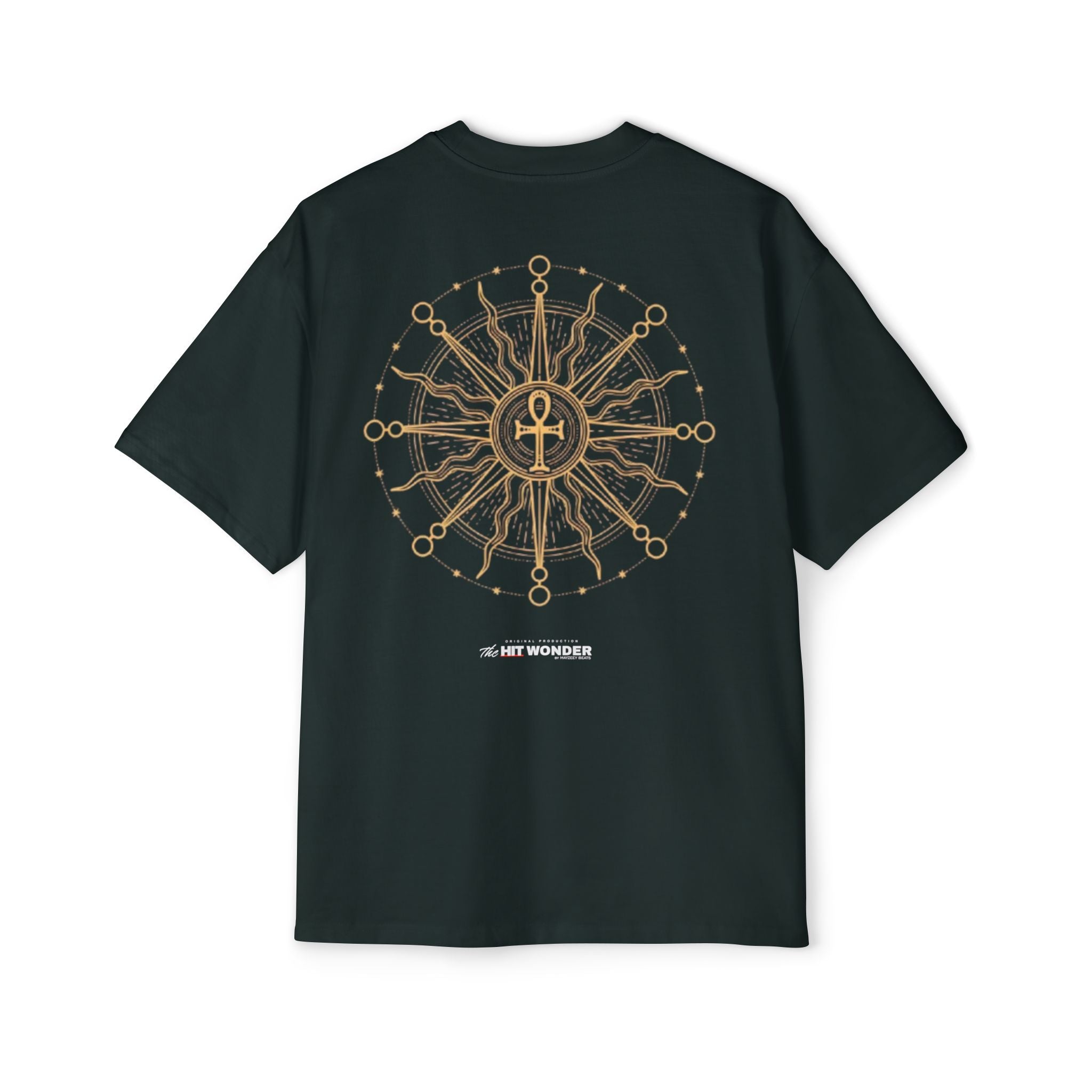 The Hit Wonder Oversized Tee — Nautical Compass Mandala Backprint